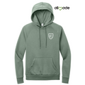 NEW CAPELLA Allmade® Unisex Organic CVC Fleece Pullover Hoodie (2.5-in logo) - Matcha Green