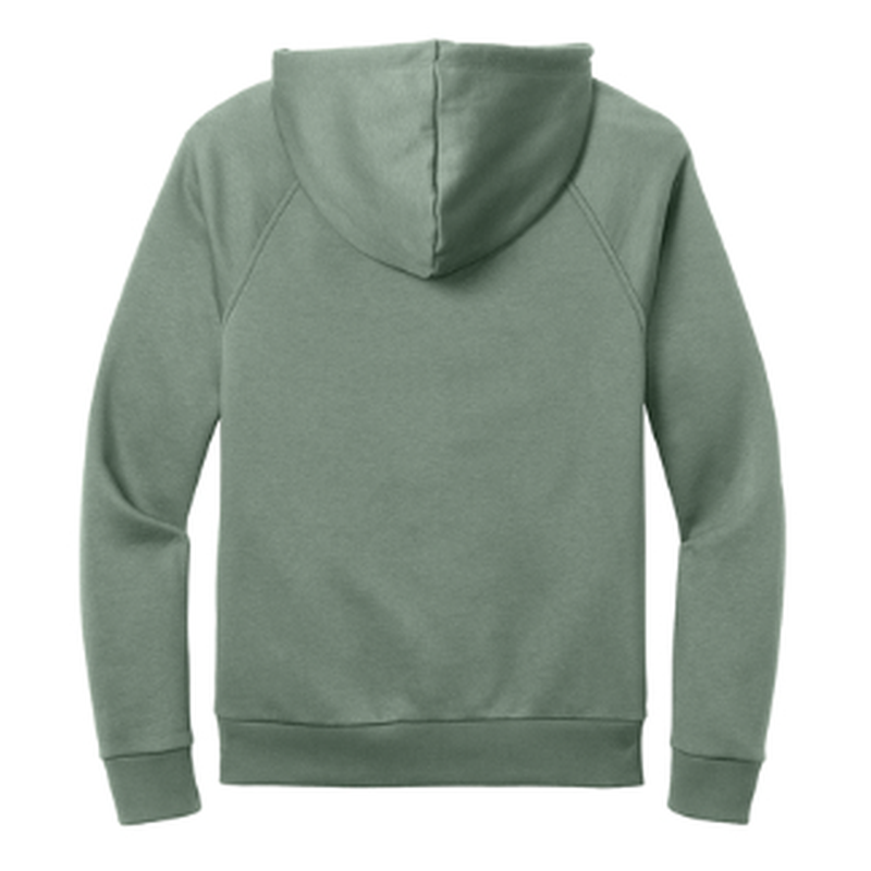 NEW CAPELLA Allmade® Unisex Organic CVC Fleece Pullover Hoodie (2.5-in logo) - Matcha Green