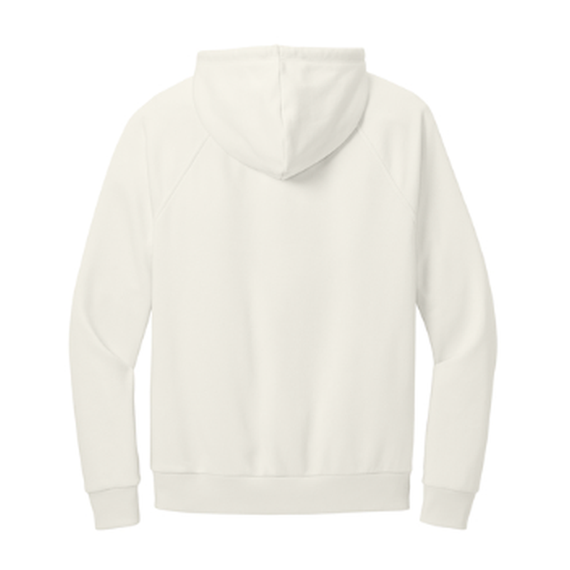 NEW CAPELLA Allmade® Unisex Organic CVC Fleece Pullover Hoodie (2.5-in logo) - White Sand