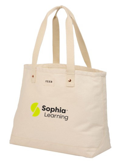 SOPHIA FEED Organic Cotton Weekend Tote - NATURAL