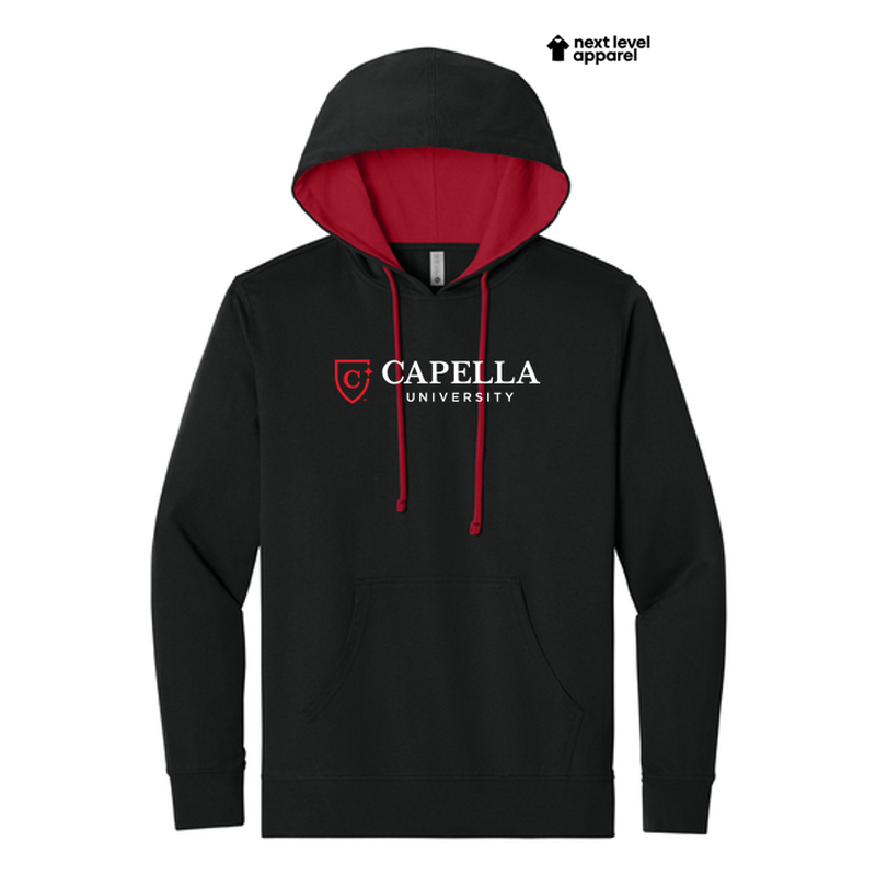 CAPELLA Next Level Apparel® Laguna Hoodie - Black/Red