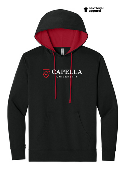CAPELLA Next Level Apparel® Laguna Hoodie - Black/Red