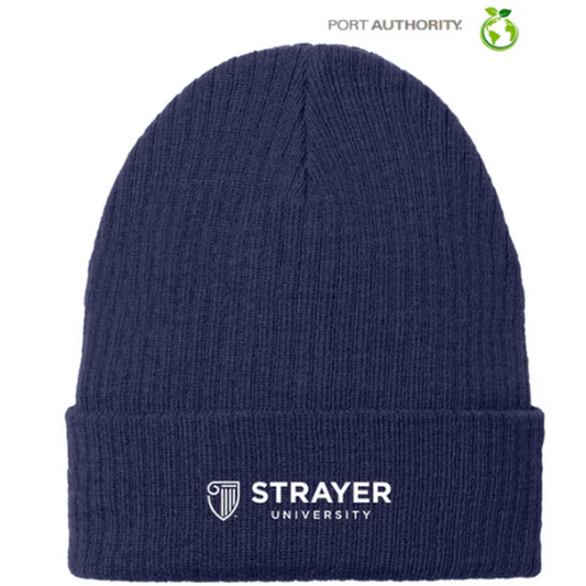 STRAYER Port Authority® C-FREE® Recycled Beanie - True Navy