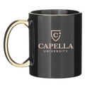 CAPELLA C-Handle Metallic Mug - Black/Gold