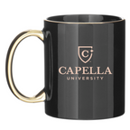 CAPELLA C-Handle Metallic Mug - Black/Gold