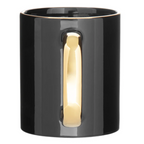 CAPELLA C-Handle Metallic Mug - Black/Gold
