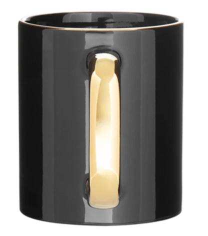 CAPELLA C-Handle Metallic Mug - Black/Gold