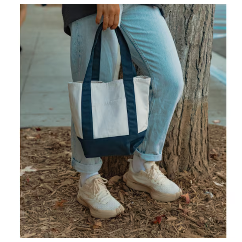 CAPELLA Mini Canvas Tote - Navy