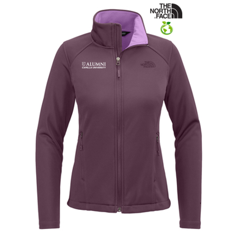 NEW CAPELLA ALUMNI - The North Face® Ladies Chest Logo Ridgewall Soft Shell Jacket - TNF Blackberry Wine