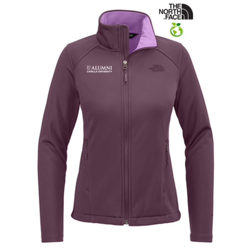 CAPELLA ALUMNI - The North Face® Ladies Chest Logo Ridgewall Soft Shell Jacket - TNF Blackberry Wine