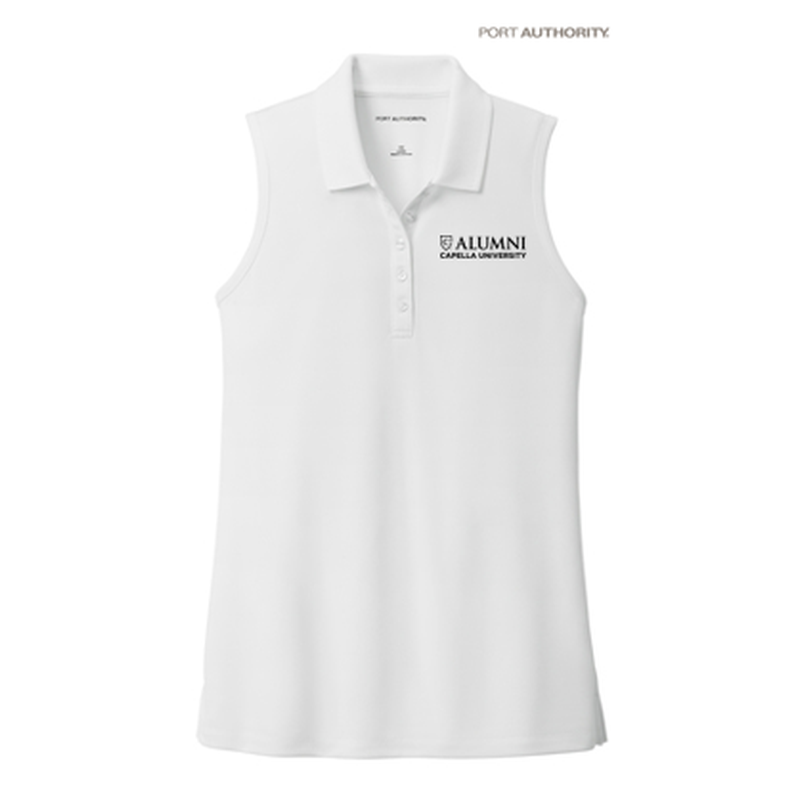 CAPELLA ALUMNI - Port Authority® Ladies Dry Zone® UV Micro-Mesh Sleeveless Polo - White