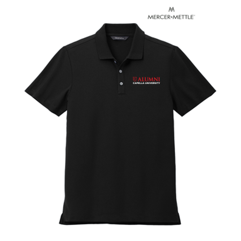 CAPELLA ALUMNI - Mercer+Mettle® Stretch Pique Polo - Deep Black