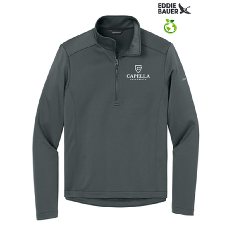 NEW CAPELLA - Eddie Bauer® Smooth Mid Layer Fleece 1/2-Zip - Iron Gate