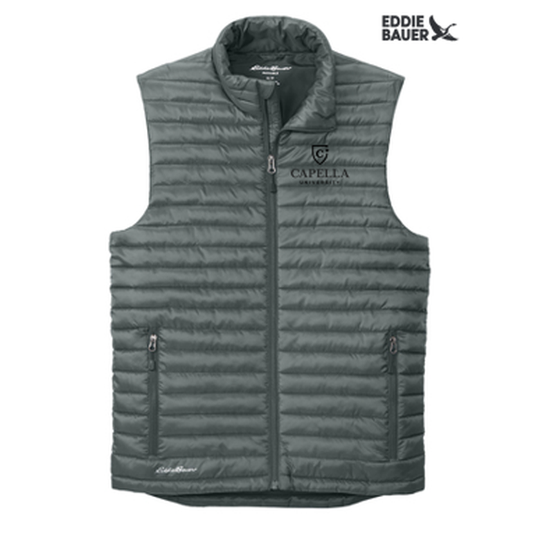CAPELLA - Eddie Bauer® Packable Quilted Vest - Metal Grey
