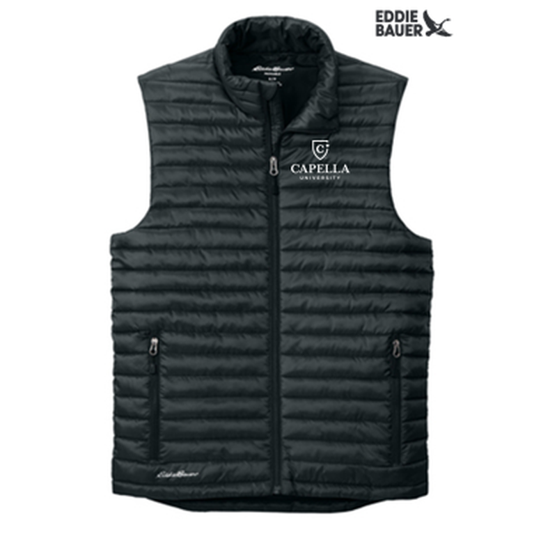 CAPELLA - Eddie Bauer® Packable Quilted Vest - Black