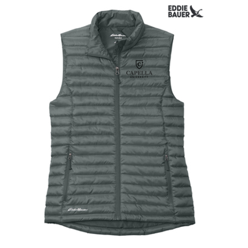 NEW CAPELLA - Eddie Bauer® Women's Packable Quilted Vest - Metal Grey