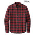 CAPELLA - Eddie Bauer® Long Sleeve Favorite Flannel Plaid Shirt - Red Highland Plaid