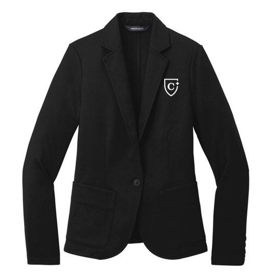 NEW Mercer+Mettle Women’s Relaxed Knit Blazer - Deep Black