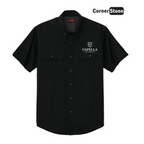 CAPELLA - CornerStone® Short Sleeve Select Ripstop Shirt - Black