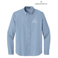 NEW Capella Mercer+Mettle® Long Sleeve Modern Oxford Shirt - Cobalt