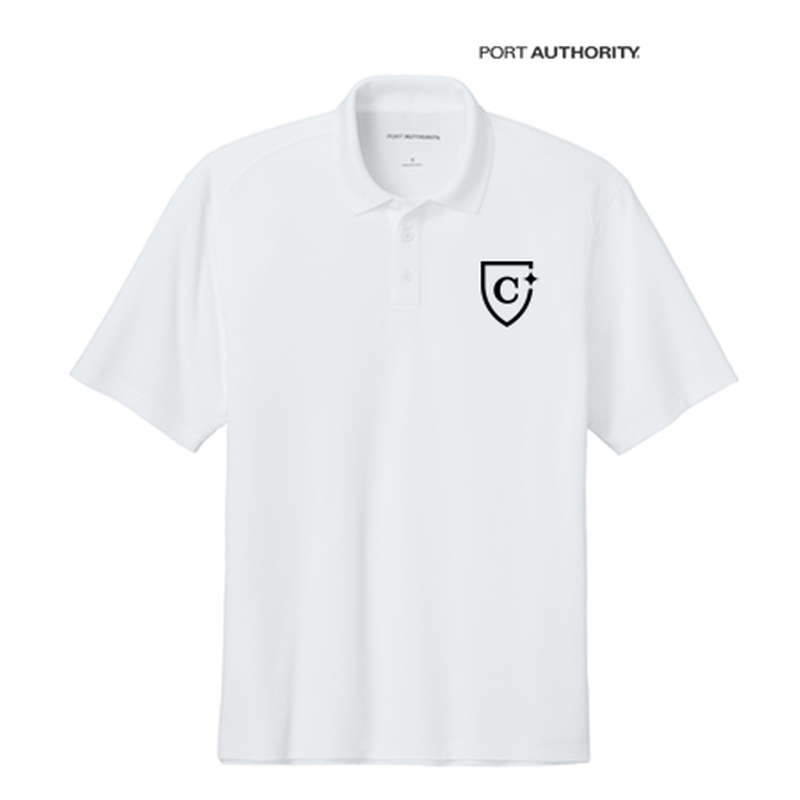 NEW CAPELLA Port Authority® Wearever Performance Pique Polo - White