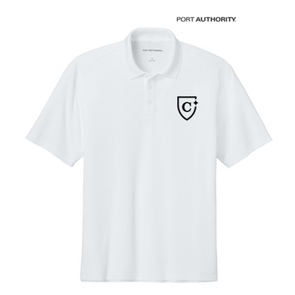 NEW CAPELLA Port Authority® Wearever Performance Pique Polo - White