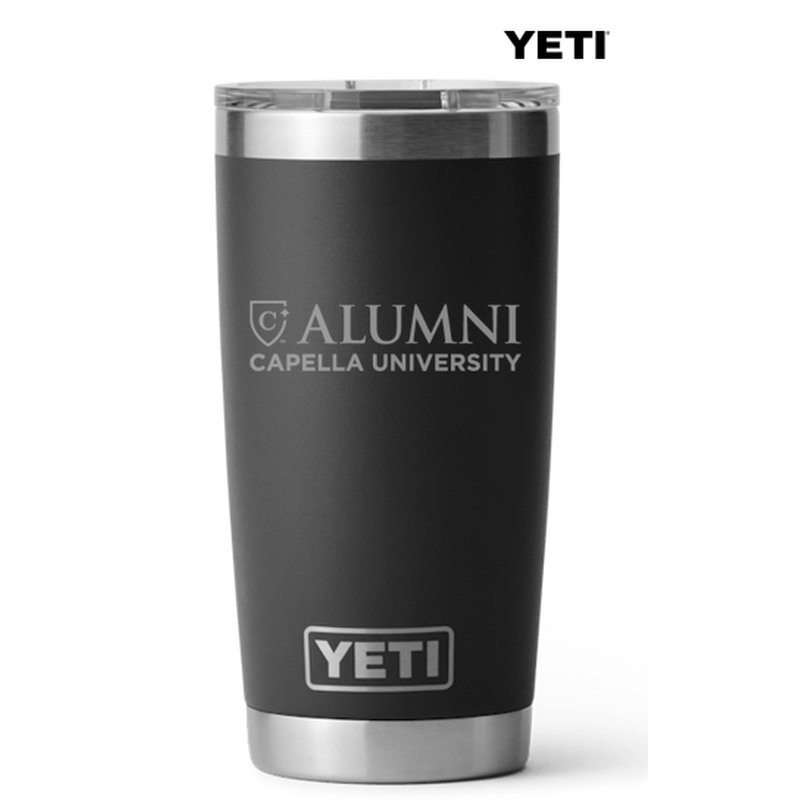 ALUMNI CAPELLA YETI RAMBLER® 20 OZ TUMBLER  WITH MAGSLIDER™ LID - BLACK