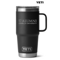 ALUMNI CAPELLA YETI RAMBLER 20 OZ TRAVEL MUG WITH STRONGHOLD LID - BLACK