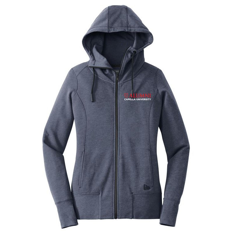 CAPELLA ALUMNI New Era® Ladies Tri-Blend Fleece Full-Zip Hoodie - True Heather Navy