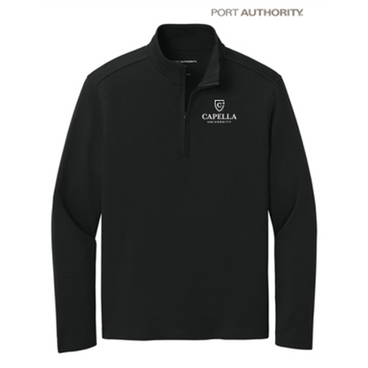 NEW CAPELLA Port Authority® Breakwater 1/4-Zip Pullover - Deep Black