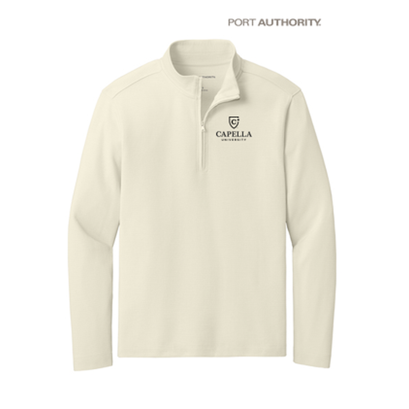 NEW CAPELLA Port Authority® Breakwater 1/4-Zip Pullover - Parchment