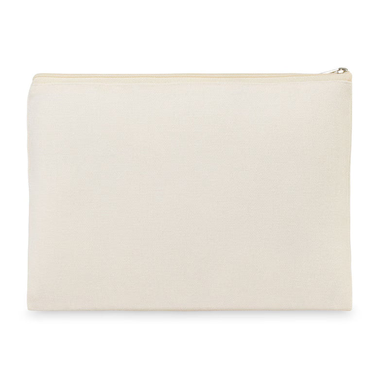 CAPELLA AWARE™ Recycled Cotton Zippered Pouch - Natural