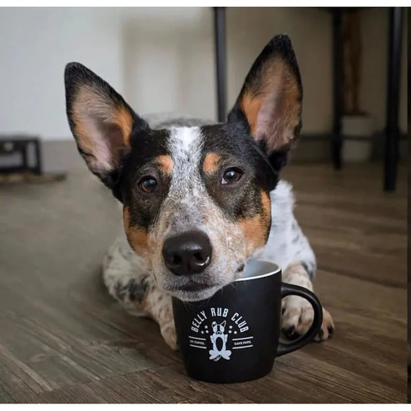 Belly Rub Club Café Mug - BLACK