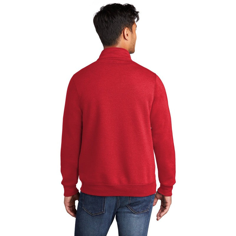 CAPELLA Port & Company ® Core Fleece 1/4-Zip Pullover Sweatshirt-RED