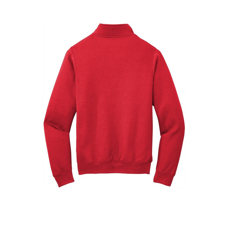 Port & Company ® Core Fleece 1/4-Zip Pullover Sweatshirt-RED
