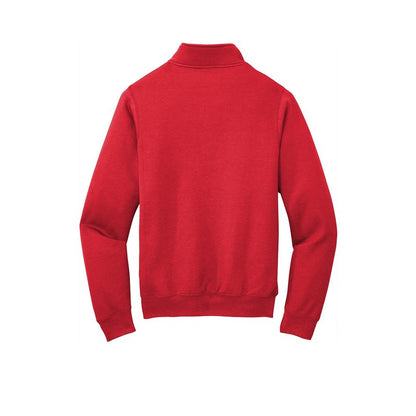 NEW CAPELLA Port & Company ® Core Fleece 1/4-Zip Pullover Sweatshirt-RED