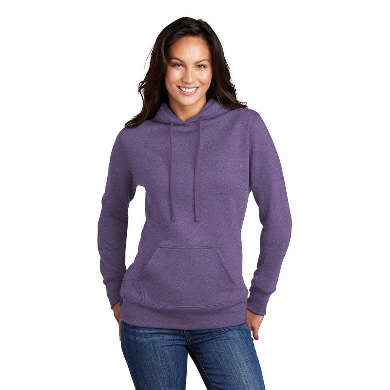 CAPELLA ALUMNI Ladies Core Fleece Pullover Hooded Sweatshirt - Purple