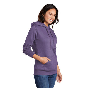 Port & Company ® Ladies Core Fleece Pullover Hooded Sweatshirt - Heather Purple