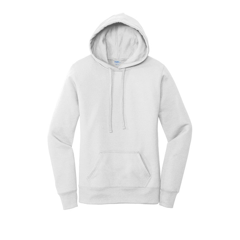 CAPELLA ALUMNI Ladies Core Fleece Pullover Hooded Sweatshirt - White