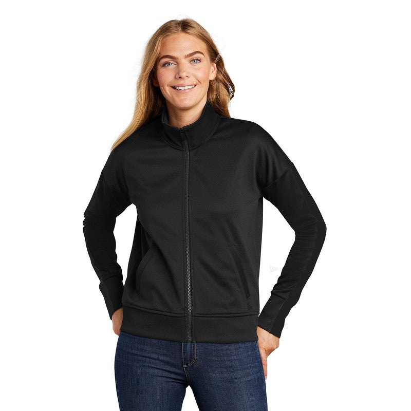 NEW CAPELLA New Era ® Ladies Track Jacket - Black/ Black