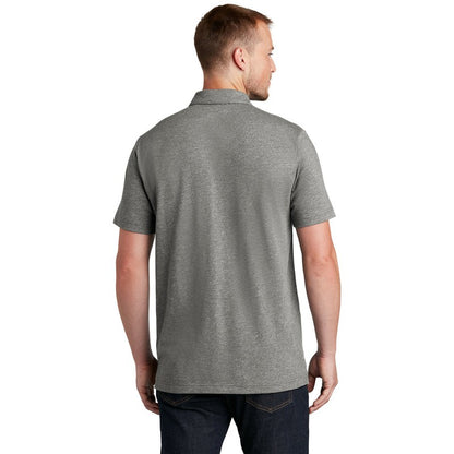 NEW CAPELLA New Era ® Slub Twist Polo-Shadow Grey Twist