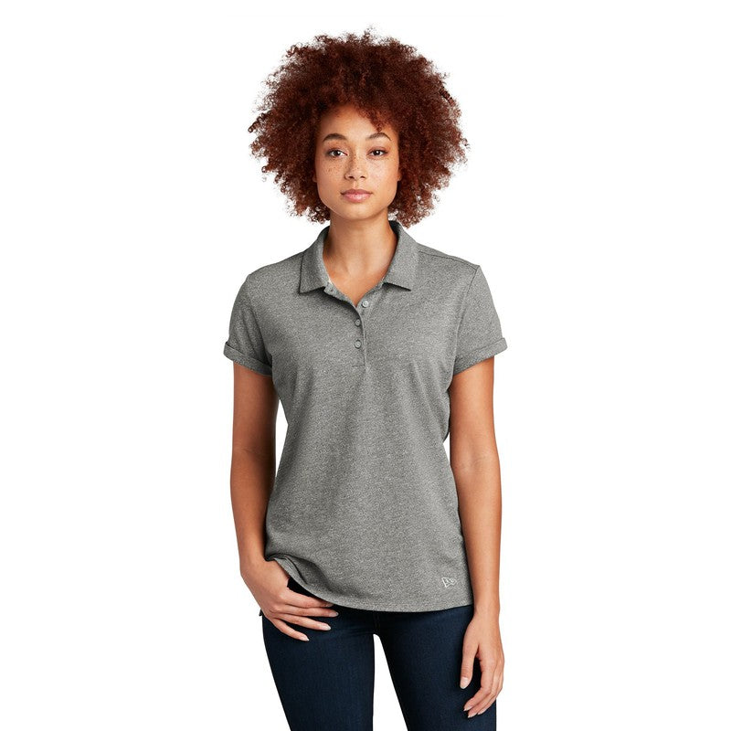 NEW CAPELLA New Era ® Ladies Slub Twist Polo - Shadow Grey Twist