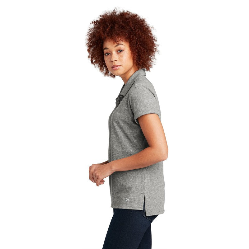 NEW CAPELLA New Era ® Ladies Slub Twist Polo - Shadow Grey Twist