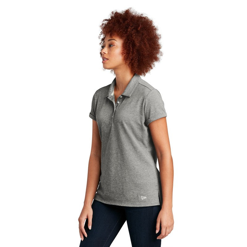 CAPELLA New Era ® Ladies Slub Twist Polo - Shadow Grey Twist