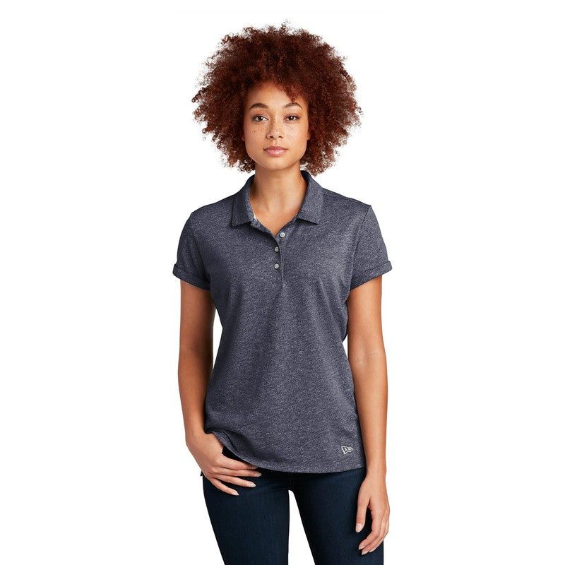 NEW CAPELLA New Era ® Ladies Slub Twist Polo - True Navy Twist