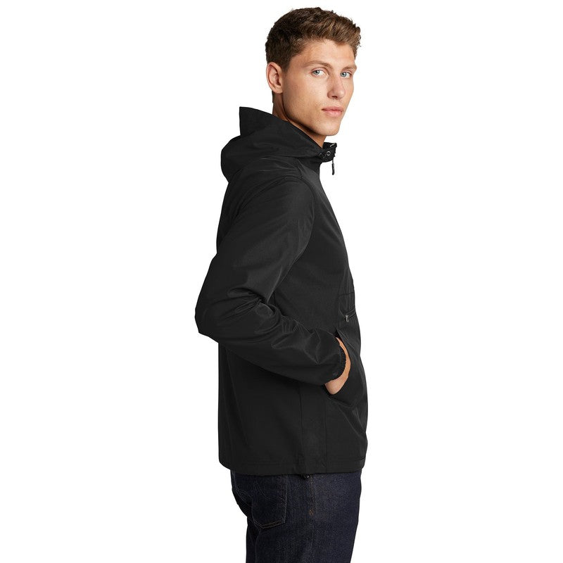 CAPELLA Sport-Tek ® Packable Anorak-BLACK