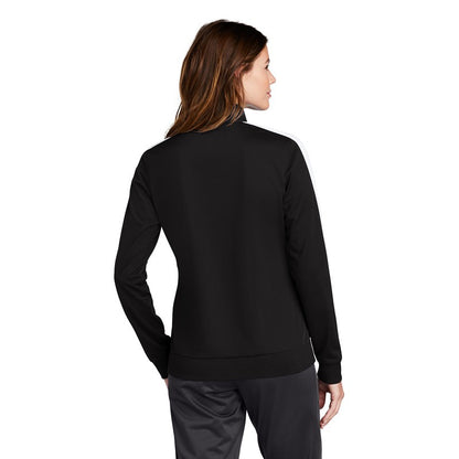 CAPELLA ALUMNI Ladies Tricot Track Jacket - Black/White