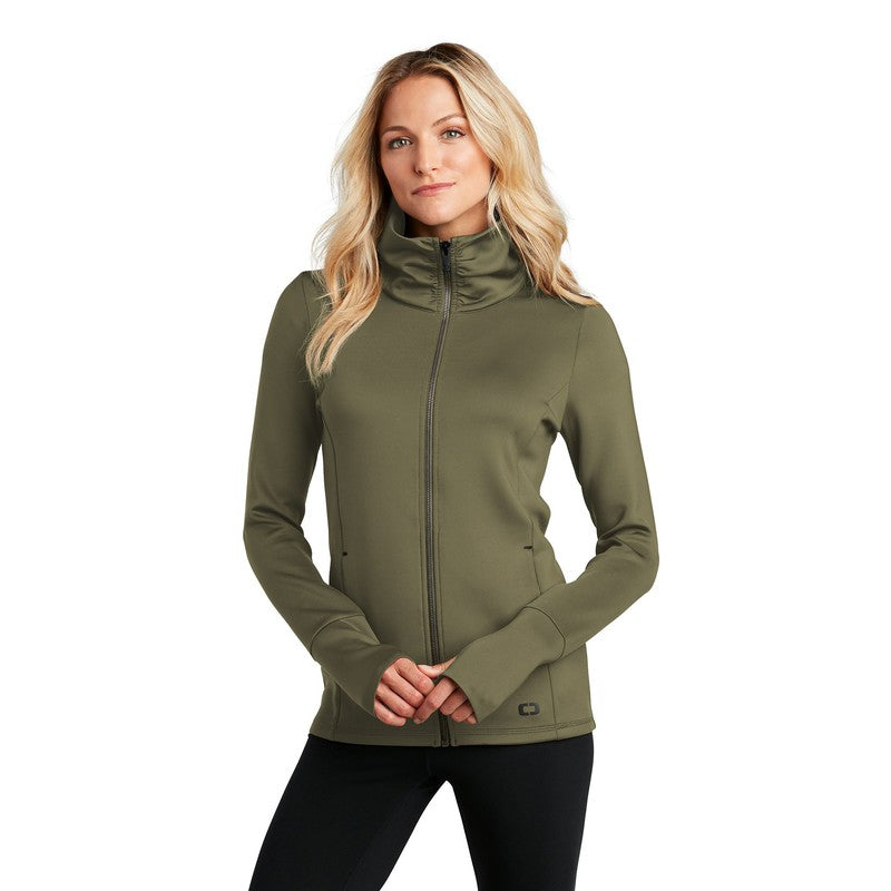 NEW CAPELLA OGIO ® ENDURANCE Ladies Modern Performance Full-Zip - Deep Olive