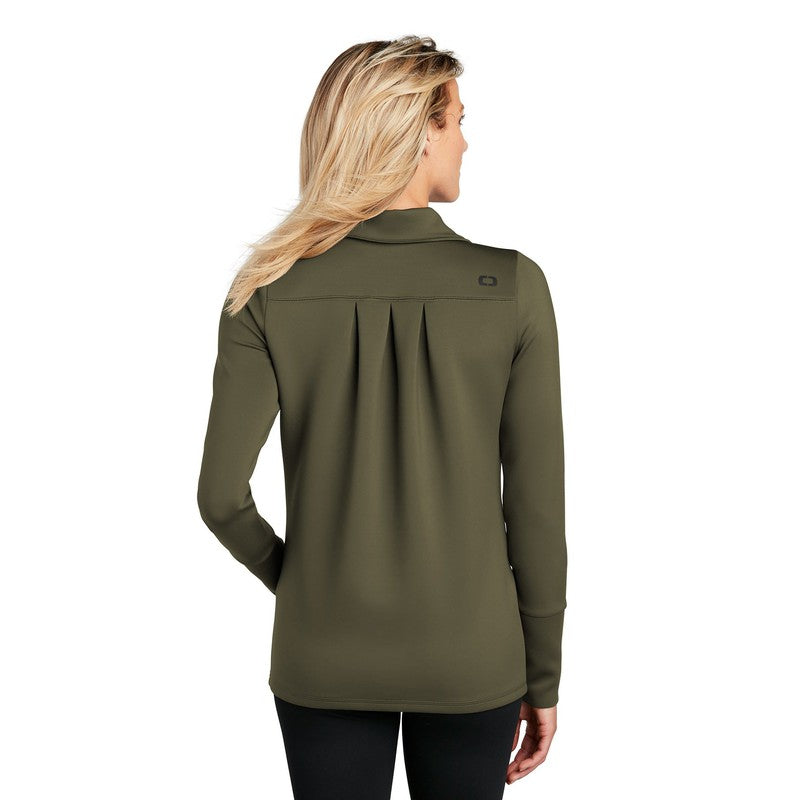 NEW CAPELLA OGIO ® ENDURANCE Ladies Modern Performance Full-Zip - Deep Olive