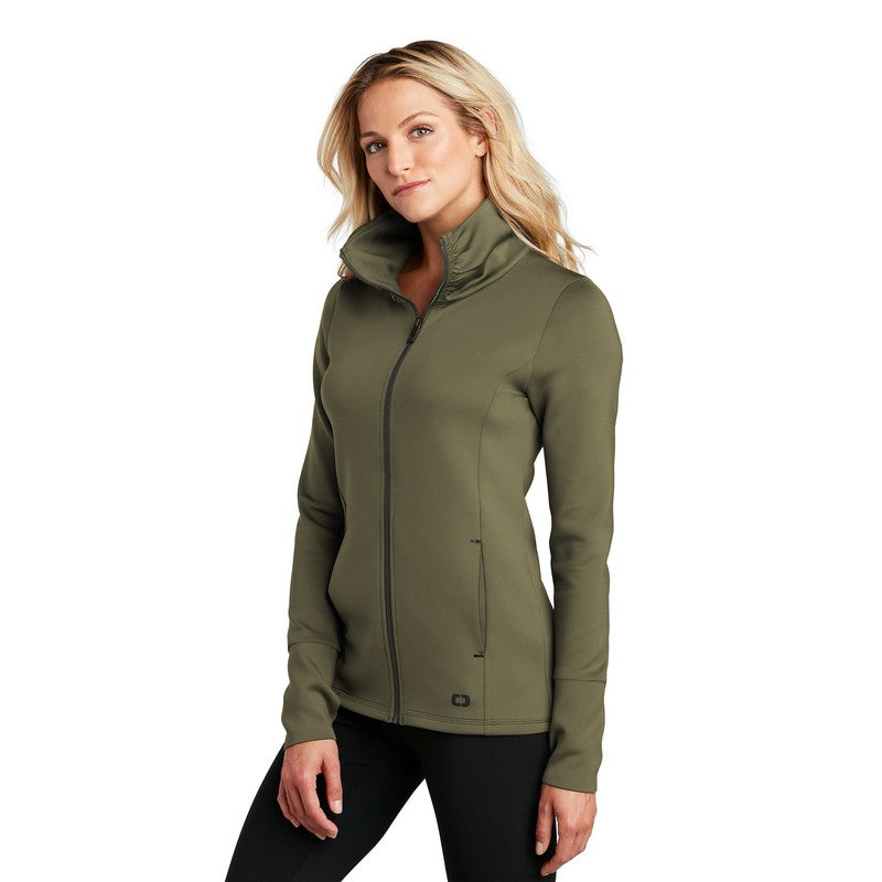 NEW CAPELLA OGIO ® ENDURANCE Ladies Modern Performance Full-Zip - Deep Olive